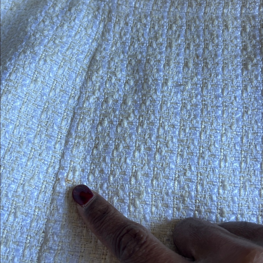 Magaschoni Cream Tweed Knit Pencil Skirt Size 8 - Picture 7 of 8